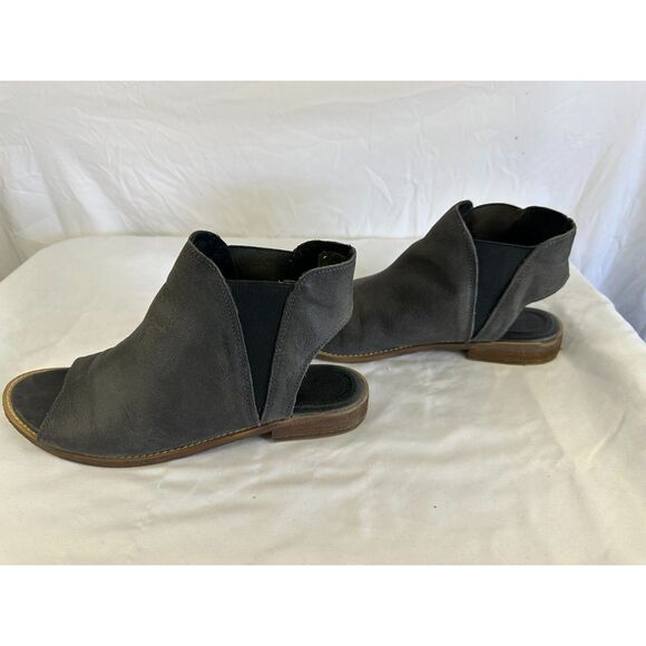 Coolways Ciara Women's Black Leather Open Toe Ankle Boot Size 8.5 - Picture 2 of 4